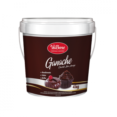 Ganache de Chocolate Meio Amargo Vabene 4 Kg